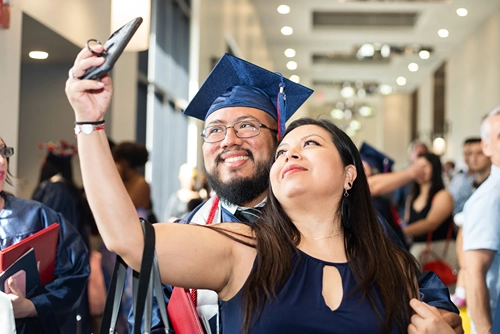 Nursing graduates celebrating their achievements