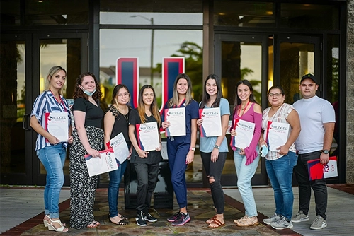 Dental assisting graduates from Hodges U