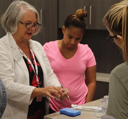 Foundations of dental assisting class in action