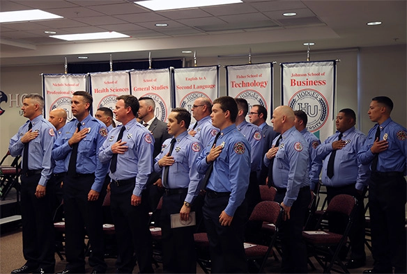 EMS class pinning ceremony at Hodges University - 2022