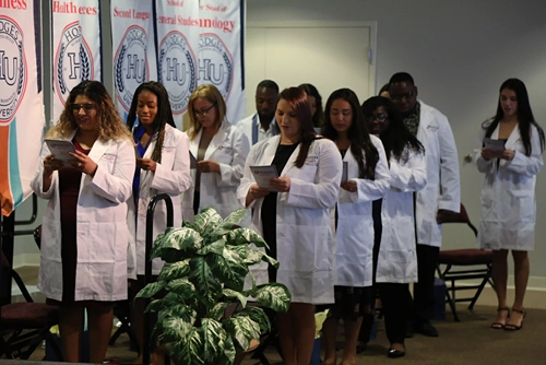 Hodges University Bachelor's of Science in Dental Hygiene Students at their White Coat Ceremony